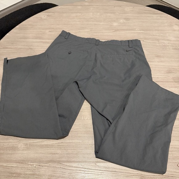 Nike Golf Tour Performance Dri-Fit Pants Gray Patterned Grey Stripes Men 34 x 30 - Picture 4 of 9